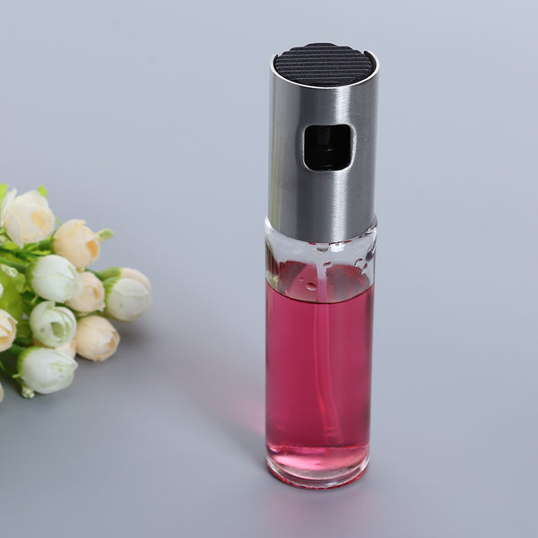 100ML Stainless Steel Glass Oil Bottle Olive Can Vinegar Spray Oil Bottle BBQ Tools