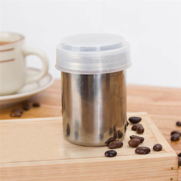 1PC Stainless Steel Chocolate Shaker Cocoa Flour Icing Sugar Powder Coffee