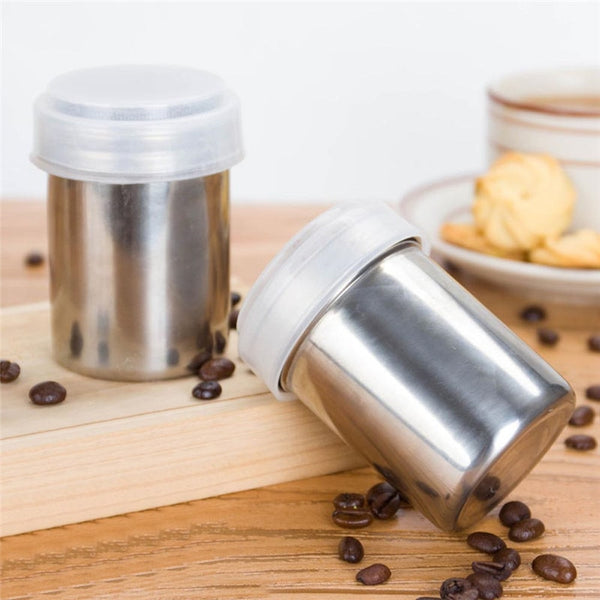 1PC Stainless Steel Chocolate Shaker Cocoa Flour Icing Sugar Powder Coffee