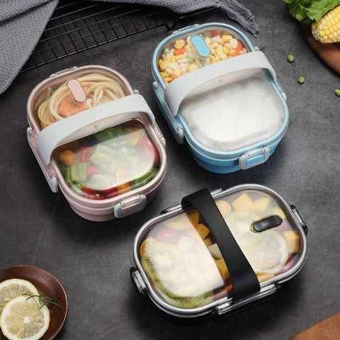 Stainless Steel Bento Box Kitchen Eco-friendly Leak-proof Food Container Food Box