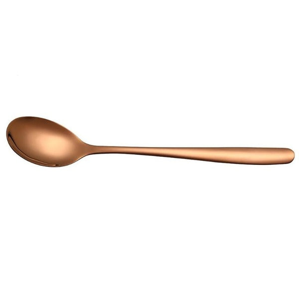 5 Colors Ice Spoon Coffee Spoon Stainless Steel Tea Spoon With Long Handle